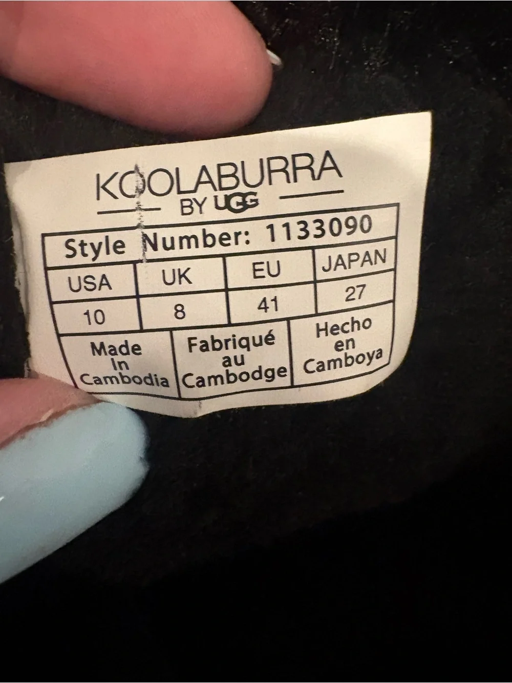 Koolaburra by UGG Black Ryanna Waterproof Snow Boots Size 10 - Picture 8 of 9